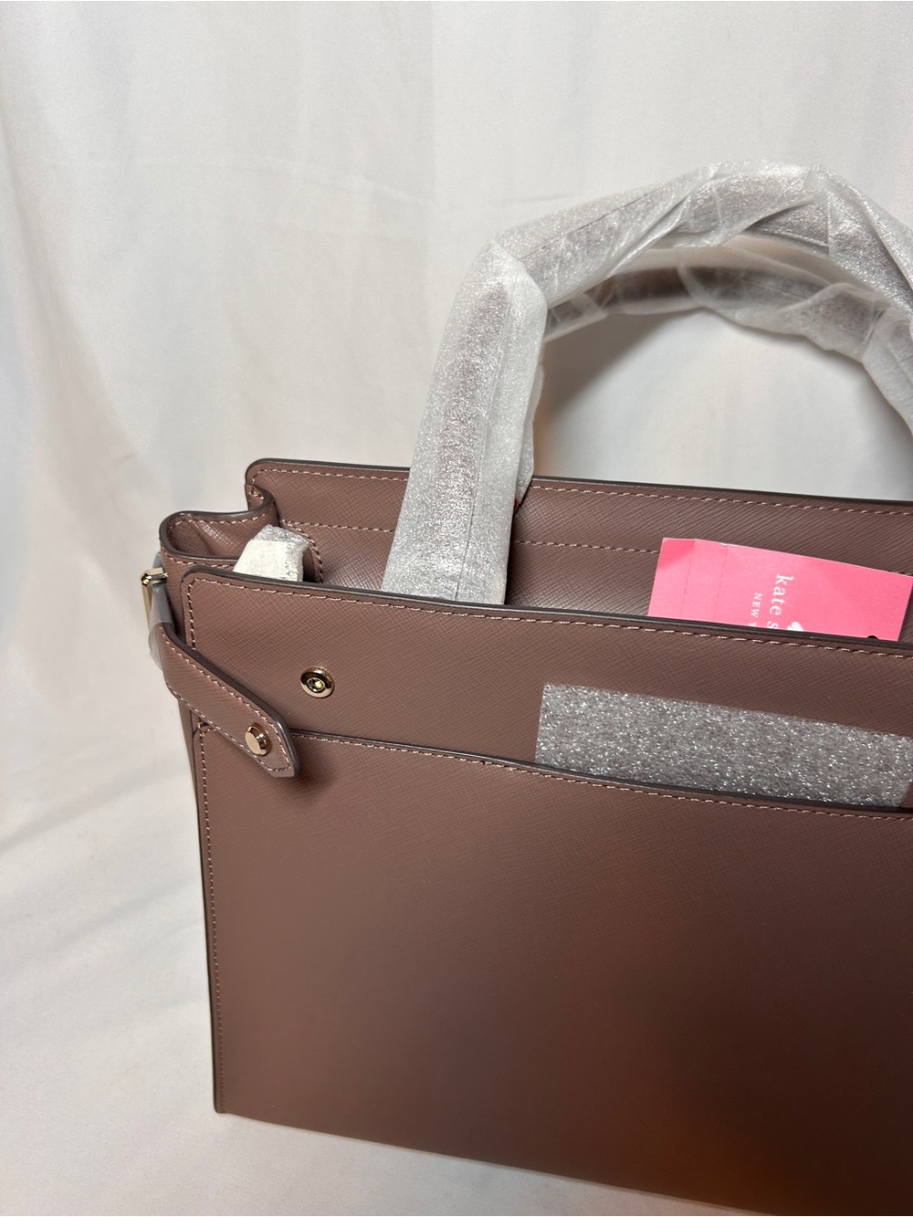 Kate Spade Staci Large Satchel Dusky Iris Leather Bag NWT - Picture 4 of 12